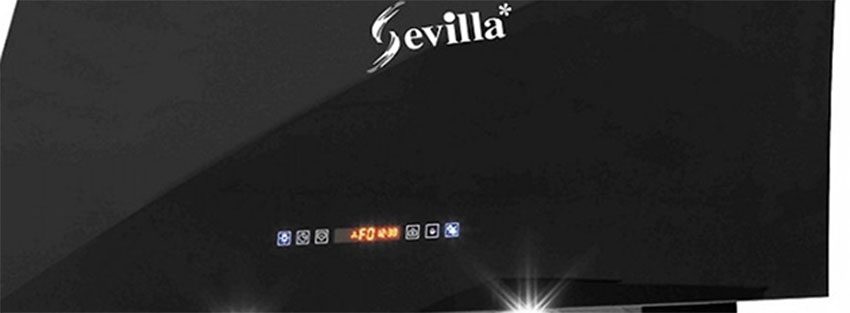 Bảng điều khiển của máy hút mùi áp tường Sevilla SV-70K1
