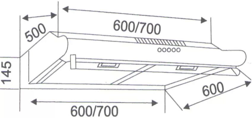 Thông số của Máy hút mùi cổ điển Giovani G-705H