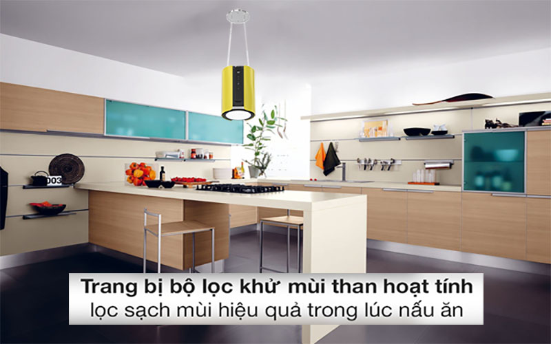 Bộ lọc than hoạt tính của Máy hút mùi đảo Kaff KF-IS0935YL 