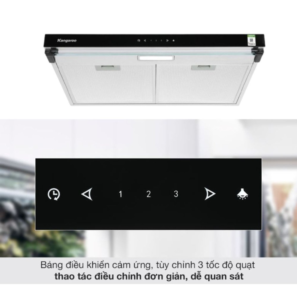 Máy hút mùi Kangaroo KG70RS - Hàng chính hãng