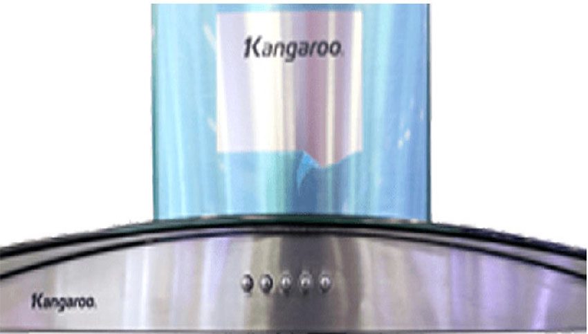 Thiết kế thân máy Inox của máy hút mùi kính cong Kangaroo KG526
