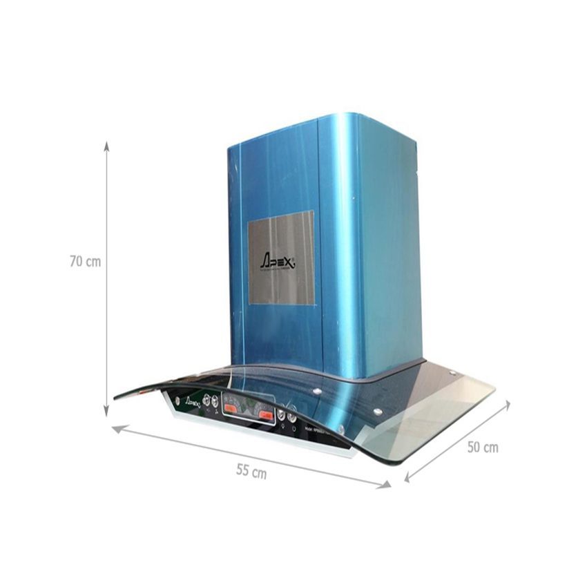 Chi tiết của máy hút mùi kính cong Sunhouse Apex APB6601-90C