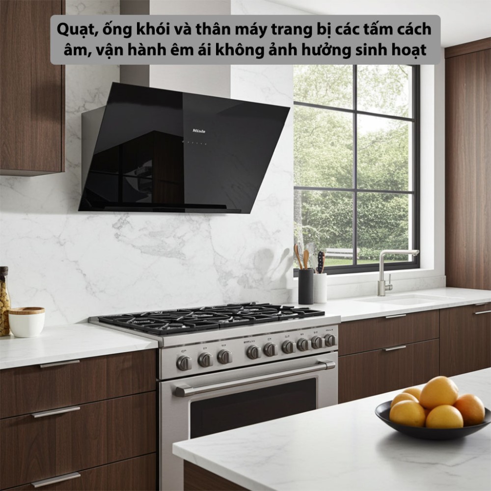 Máy hút mùi kính vát Miele DA 9092 W Screen - Hàng chính hãng