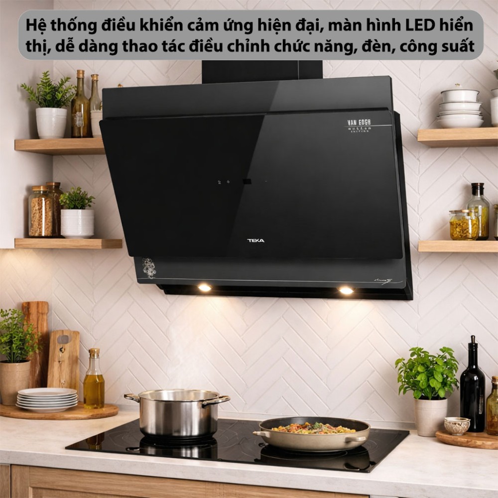 Máy hút mùi kính vát Teka DVT-68660-TOS-VG - Hàng chính hãng