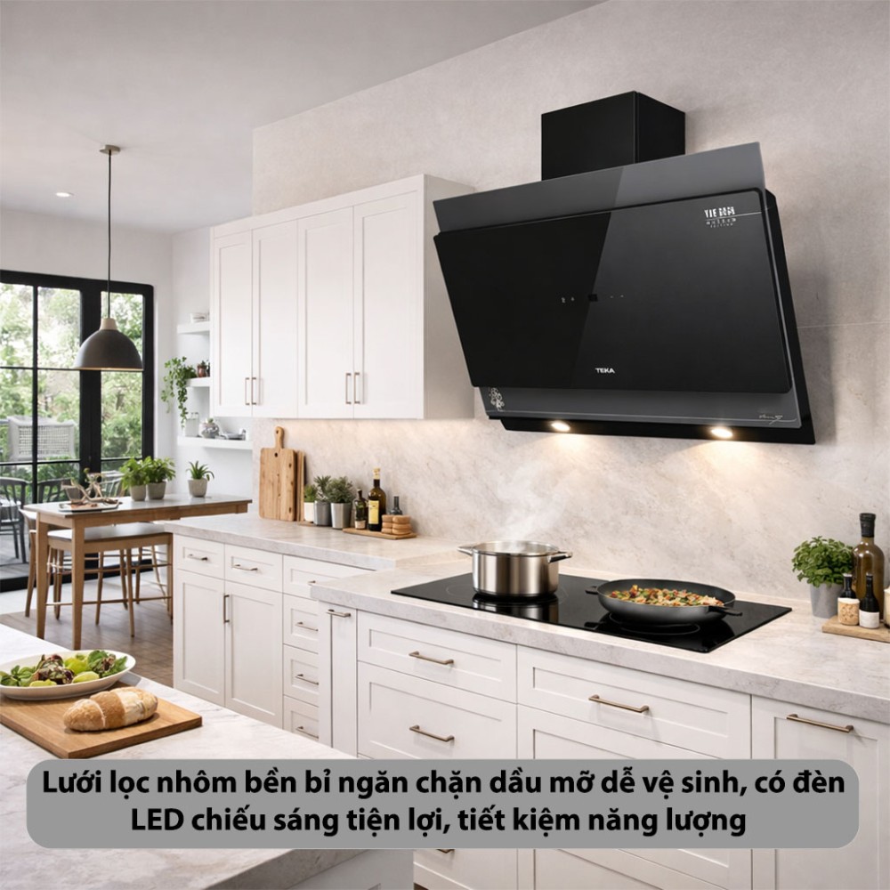 Máy hút mùi kính vát Teka DVT-68660-TOS-VG - Hàng chính hãng