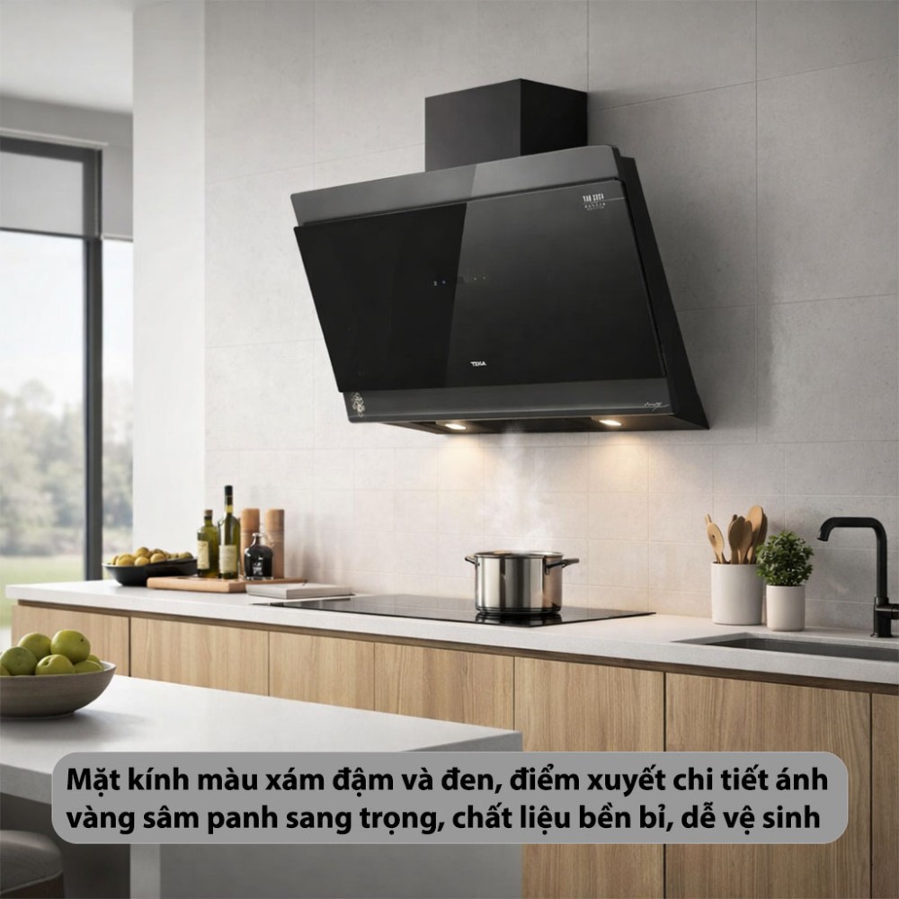 Máy hút mùi kính vát Teka DVT-98660-TOS-VG - Hàng chính hãng