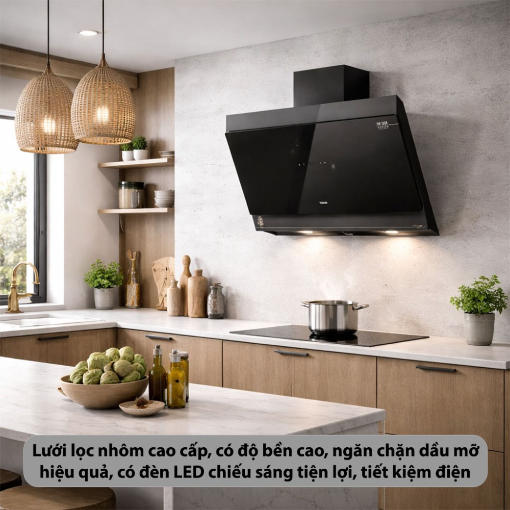 Máy hút mùi kính vát Teka DVT-98660-TOS-VG - Hàng chính hãng
