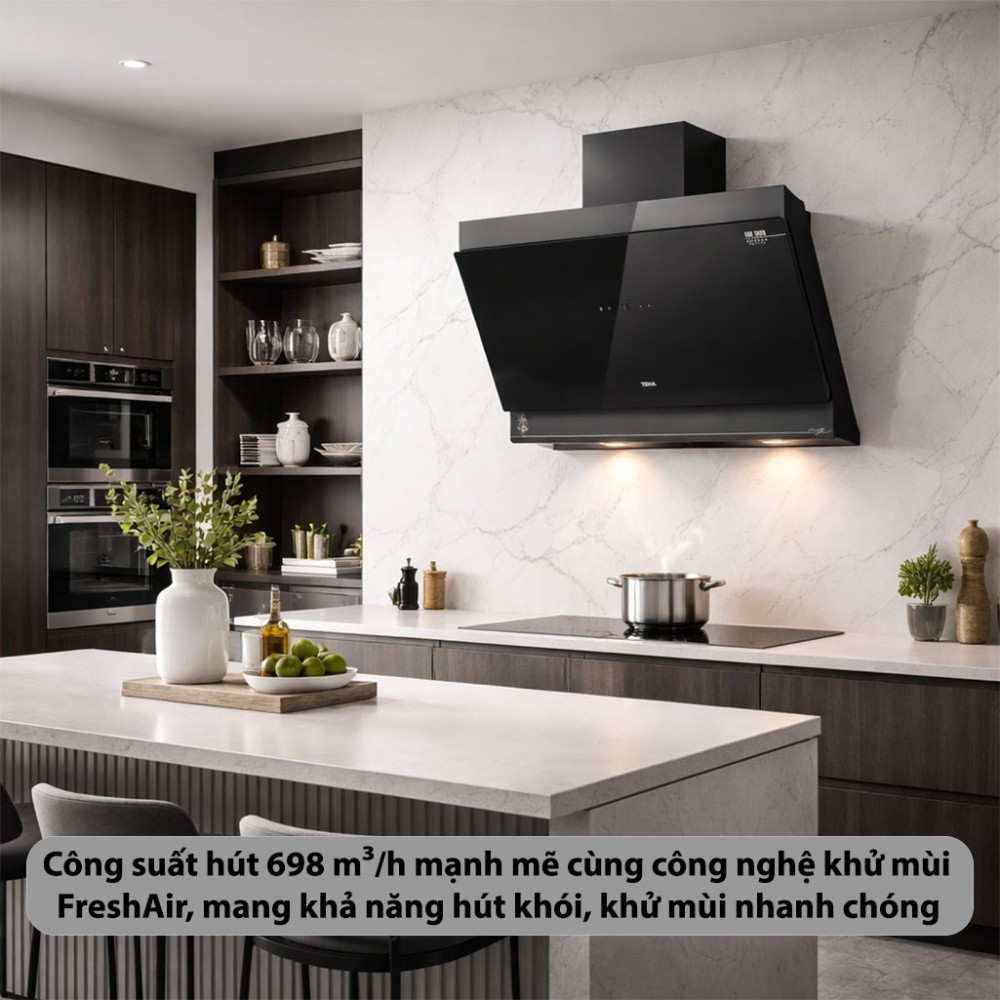 Máy hút mùi kính vát Teka DVT-98660-TOS-VG - Hàng chính hãng