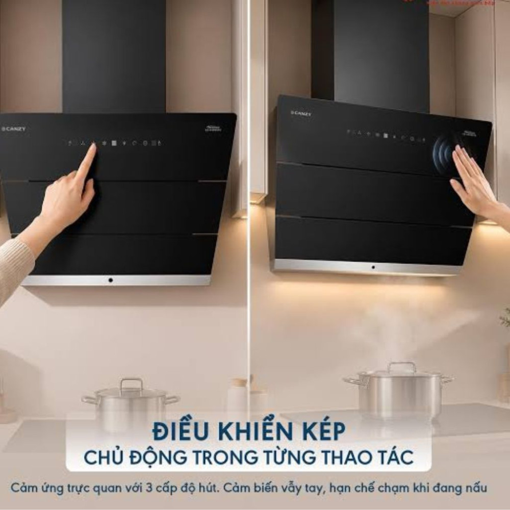 Máy hút mùi tum kính Canzy CZ-H470VTC - Hàng chính hãng