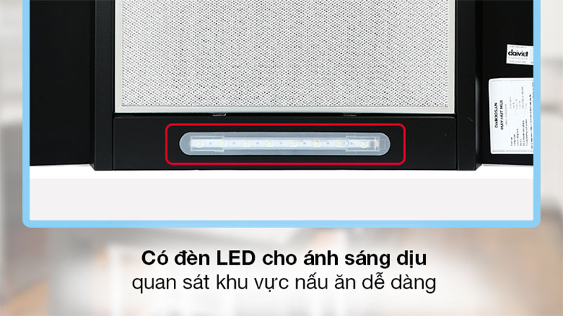 Đèn LED chiếu sáng của Máy hút mùi tum kính Daikiosan DKH-000009