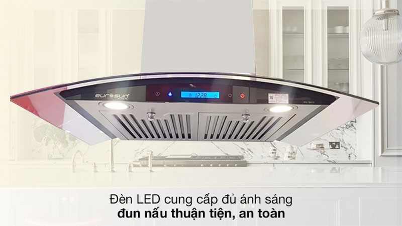 Đèn LED chiếu sáng của Máy hút mùi tum kính Eurosun EH-90K15E