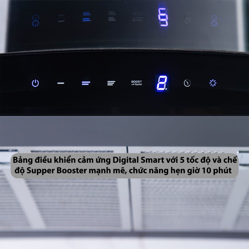 Máy hút mùi tum kính GrandX GX-H70C62B - Hàng chính hãng