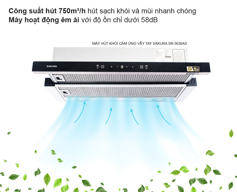 Công suất hút mạnh mẽ cho hiệu suất làm việc hiệu quả