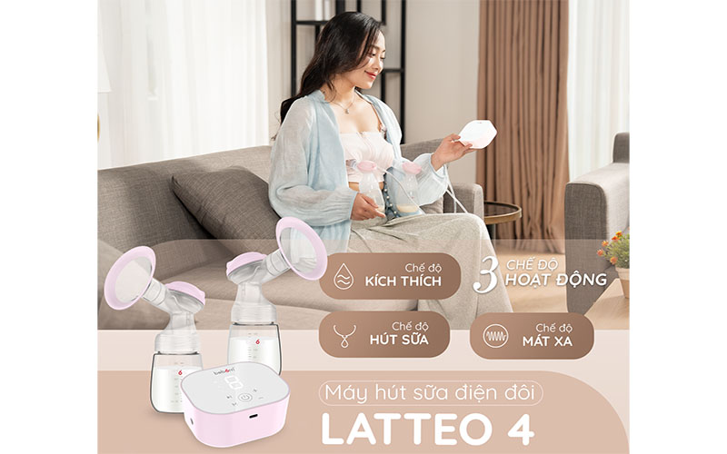 Máy hút sữa điện đôi Latteo 4 BP05TG