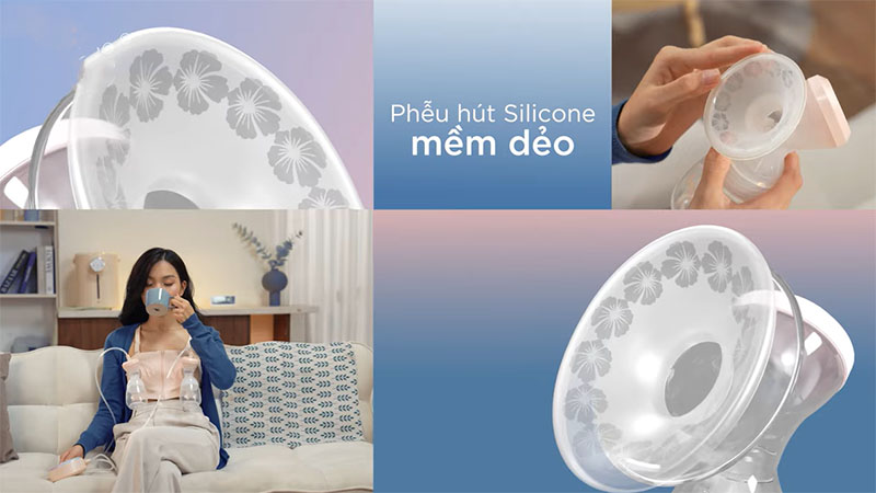 Phễu hút silicone của Máy hút sữa điện đôi Resonance 10 Fatzbaby FB1115VN