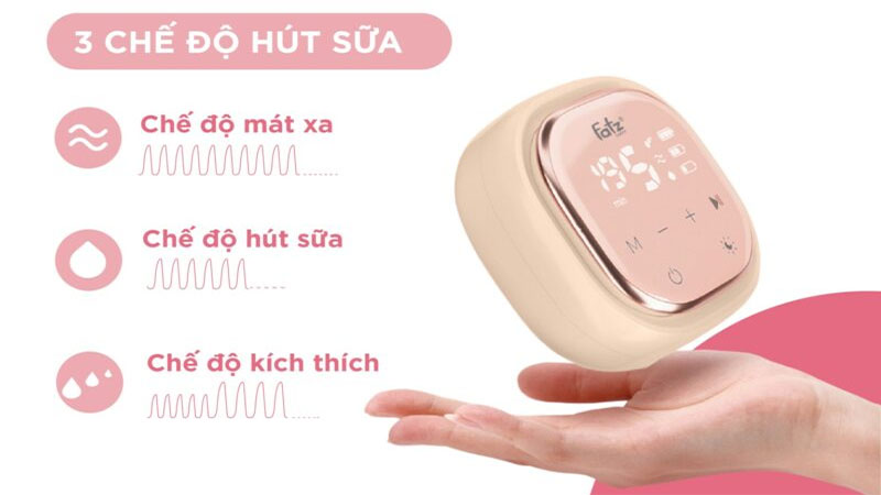 Chế độ hoạt động của Máy hút sữa điện đôi rảnh tay Fatzbaby Resofree 3 FB1360VN