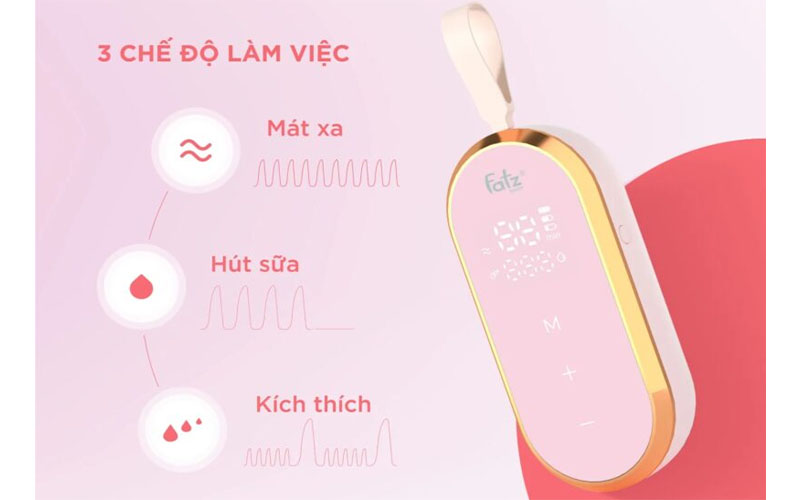 Chế độ hoạt động của Máy hút sữa điện đôi rảnh tay Fatzbaby Resofree 5 FB1380VN