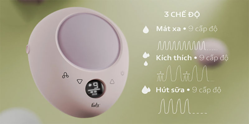 Chế độ hoạt động của Máy hút sữa điện đôi rảnh tay Twinfree 2 Fatzbaby FB1311SD