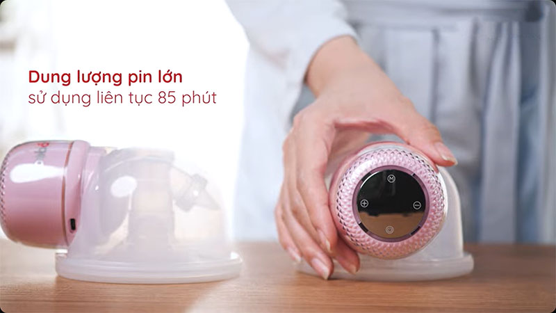 Dung lượng pin của Máy hút sữa điện rảnh tay Beborn WBP02ED