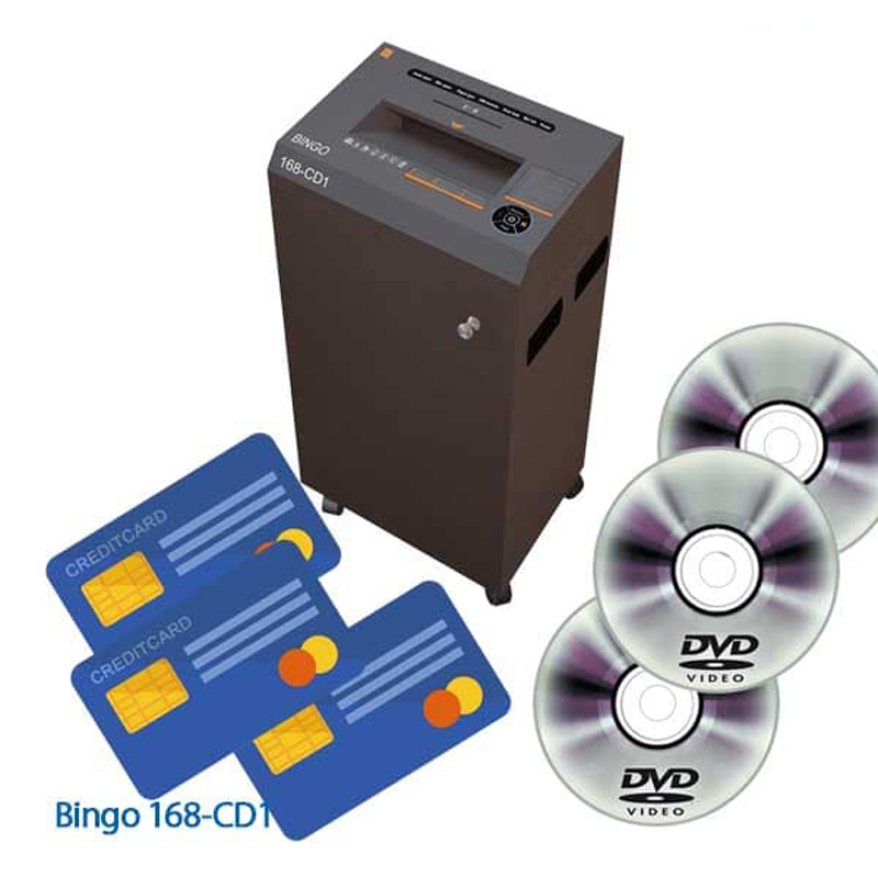 Có thể hủy giấy, hủy kim kẹp, kim bấm, ID, CARD, đĩa CD...