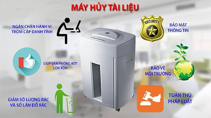 Ứng dụng của Máy hủy tài liệu LBA P-13CD