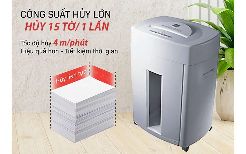 Công suất của Máy hủy tài liệu LBA P-13CD