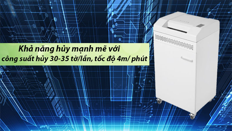 Công suất hủy của Máy hủy tài liệu Ziba PC-PRO-30