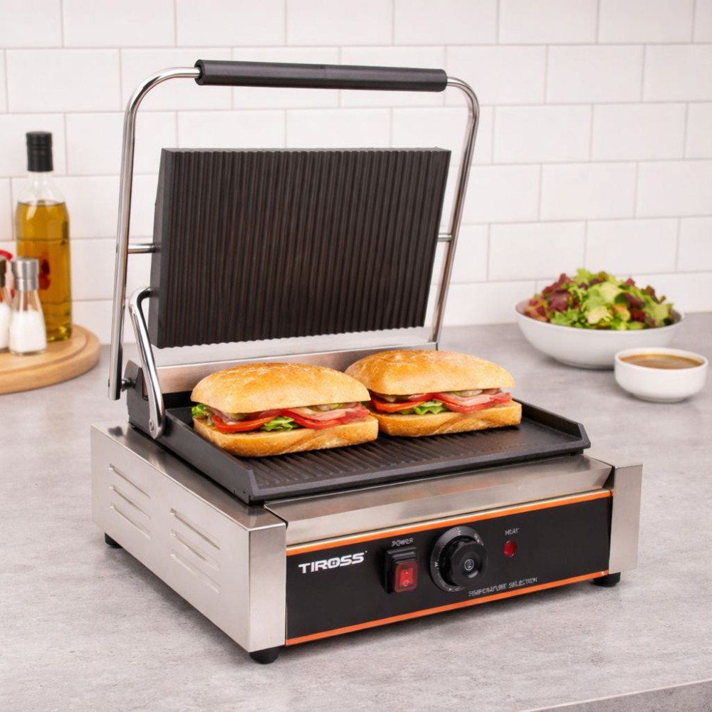 Máy kẹp bánh mì Tiross TS 9679GF - Hàng chính hãng