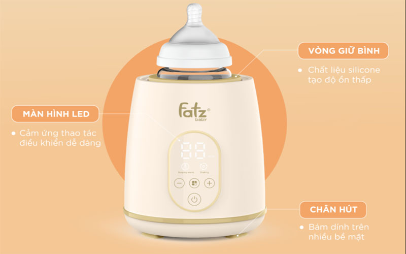 Máy lắc và giữ ấm bình sữa điện tử Shake 2 Fatzbaby FB3911HB