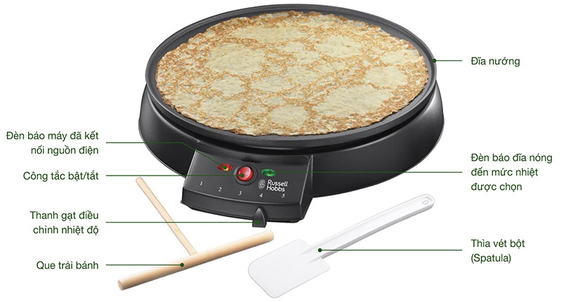 Máy làm bánh crepe Russell Hobbs 20920-56 Fiesta