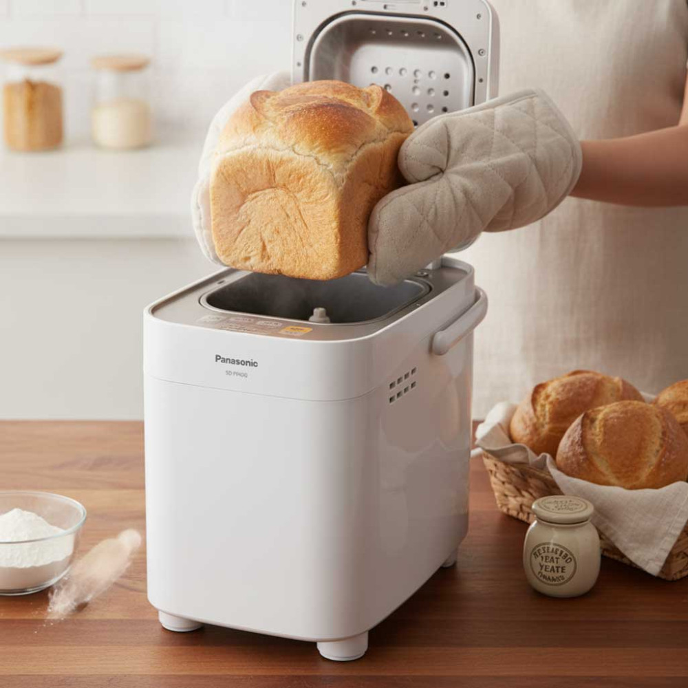Máy làm bánh mì tự động Panasonic SD-PD100WRA - Hàng chính hãng