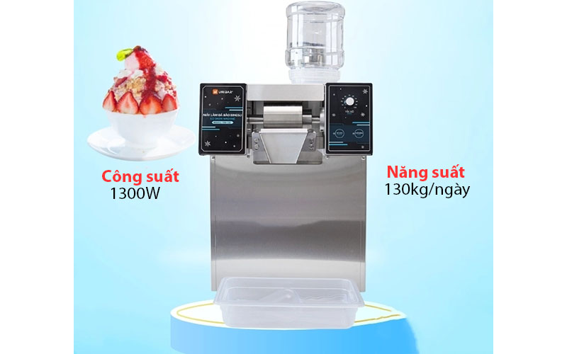 Công suất và năng suất của Máy làm đá bào Bingsu Unibar ISM-130