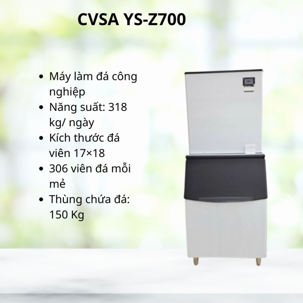Máy làm đá viên công nghiệp CVSA YS-Z700 - Hàng chính hãng
