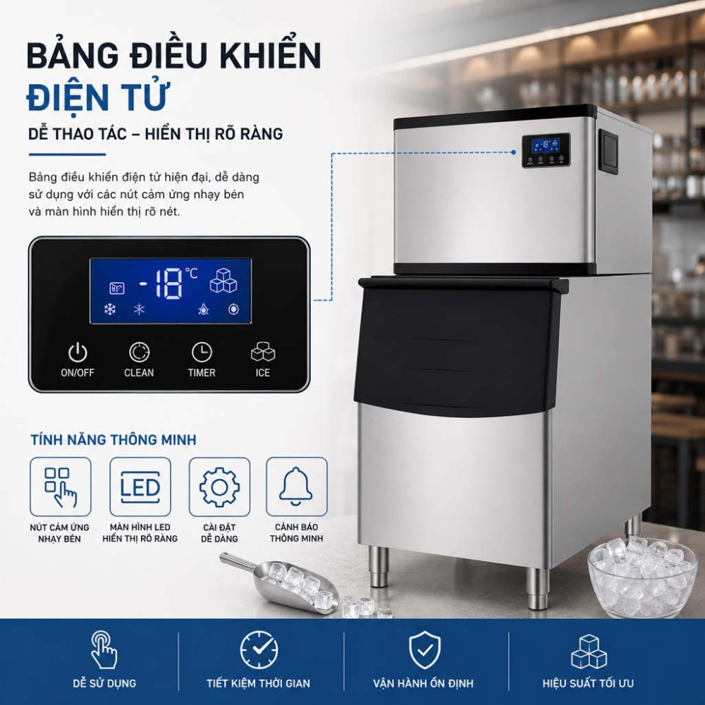Máy làm đá viên Ice Pro IPR160  - Hàng chính hãng
