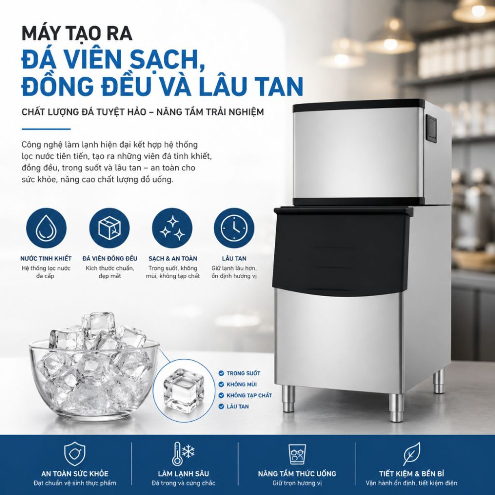 Máy làm đá viên Ice Pro IPR160  - Hàng chính hãng