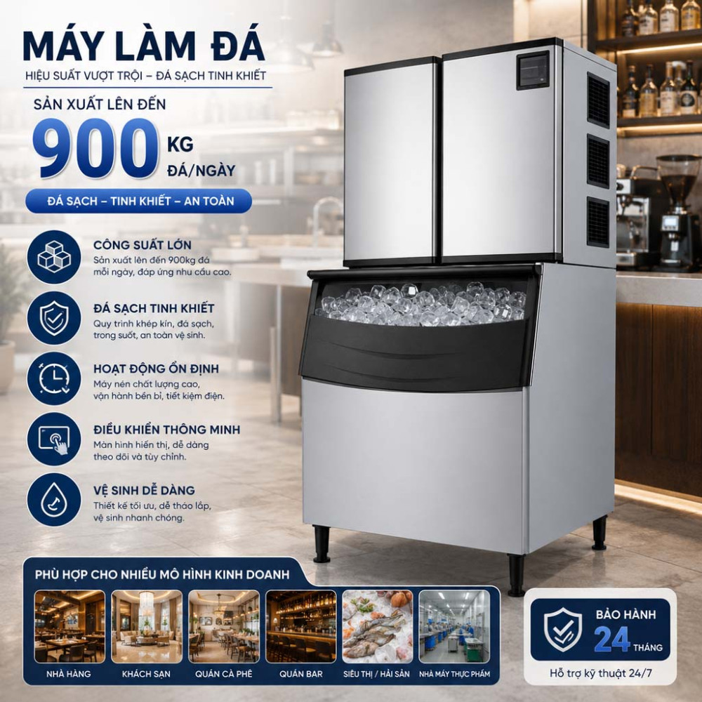 Máy làm đá viên Ice Pro IPR900 - Hàng chính hãng