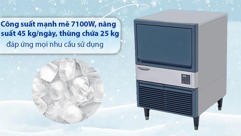 Công suất của Máy làm đá viên Lassele LUI-100A