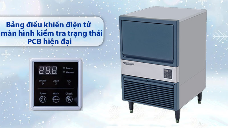 Bảng điều khiển của Máy làm đá viên Lassele LUI-100A