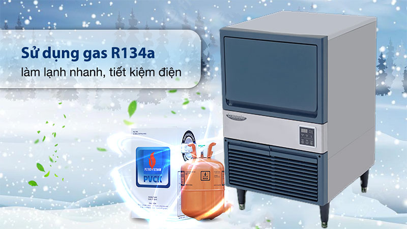 Gas làm lạnh của Máy làm đá viên Lassele LUI-100A