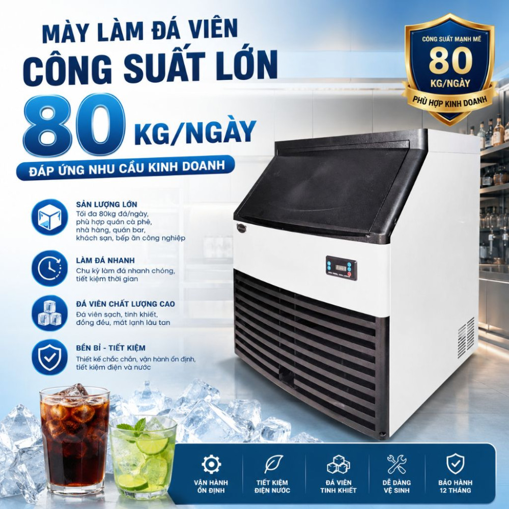 Máy làm đá viên Oucboll ZFK170F - Hàng chính hãng