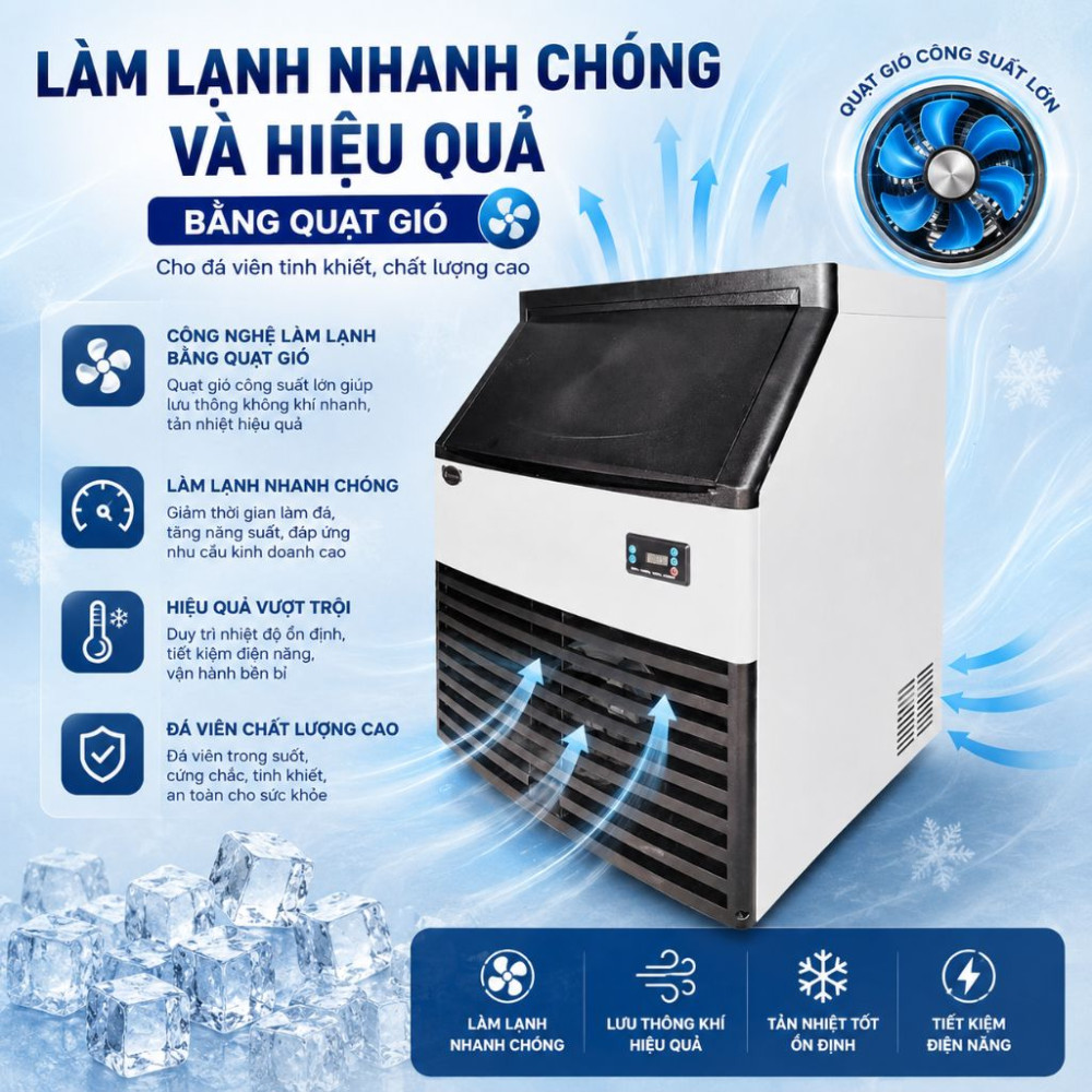 Máy làm đá viên Oucboll ZFK170F - Hàng chính hãng