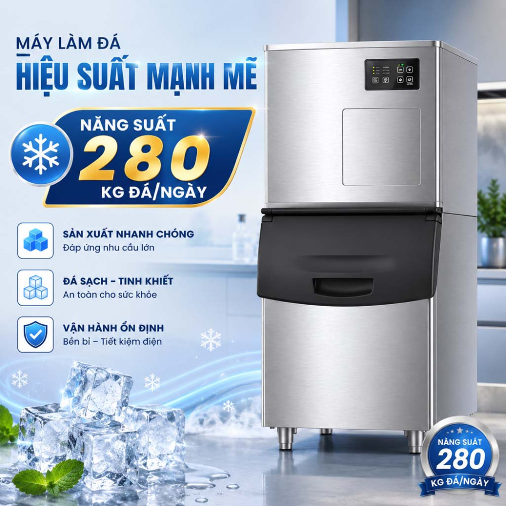 Máy làm đá công nghiệp Fuji Air FR280M  - Hàng chính hãng