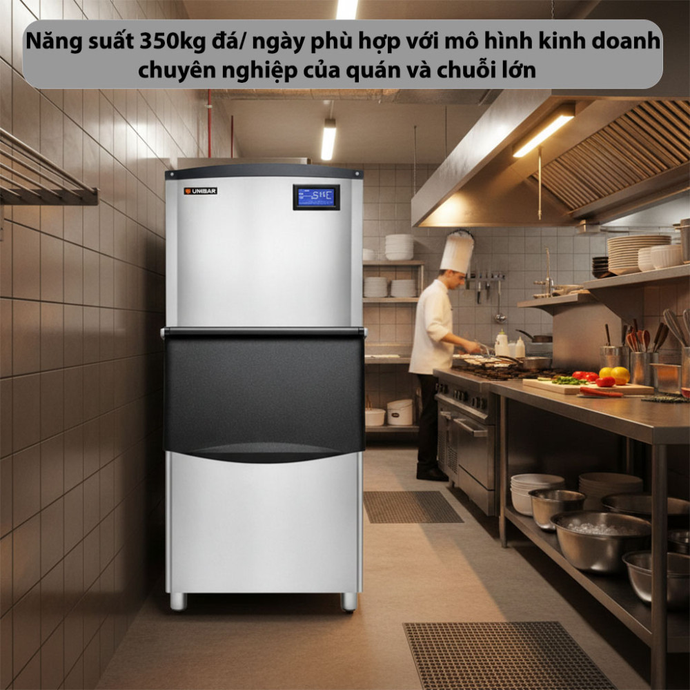 Máy làm đá viên công nghiệp Unibar UBM-350 - Hàng chính hãng