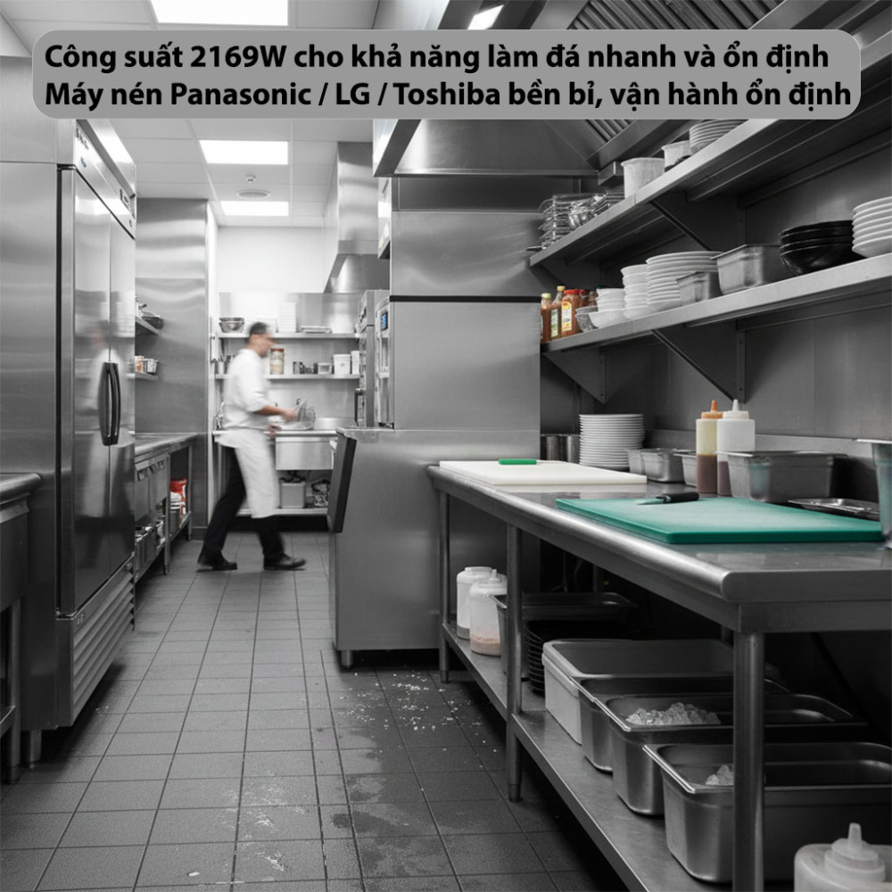 Máy làm đá viên công nghiệp Unibar UBM-350 - Hàng chính hãng