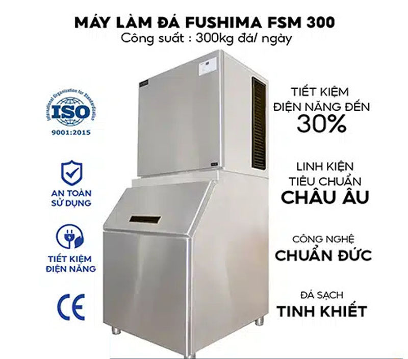 Máy làm đá viên 300kg Fushima FSM300 - Hàng chính hãng