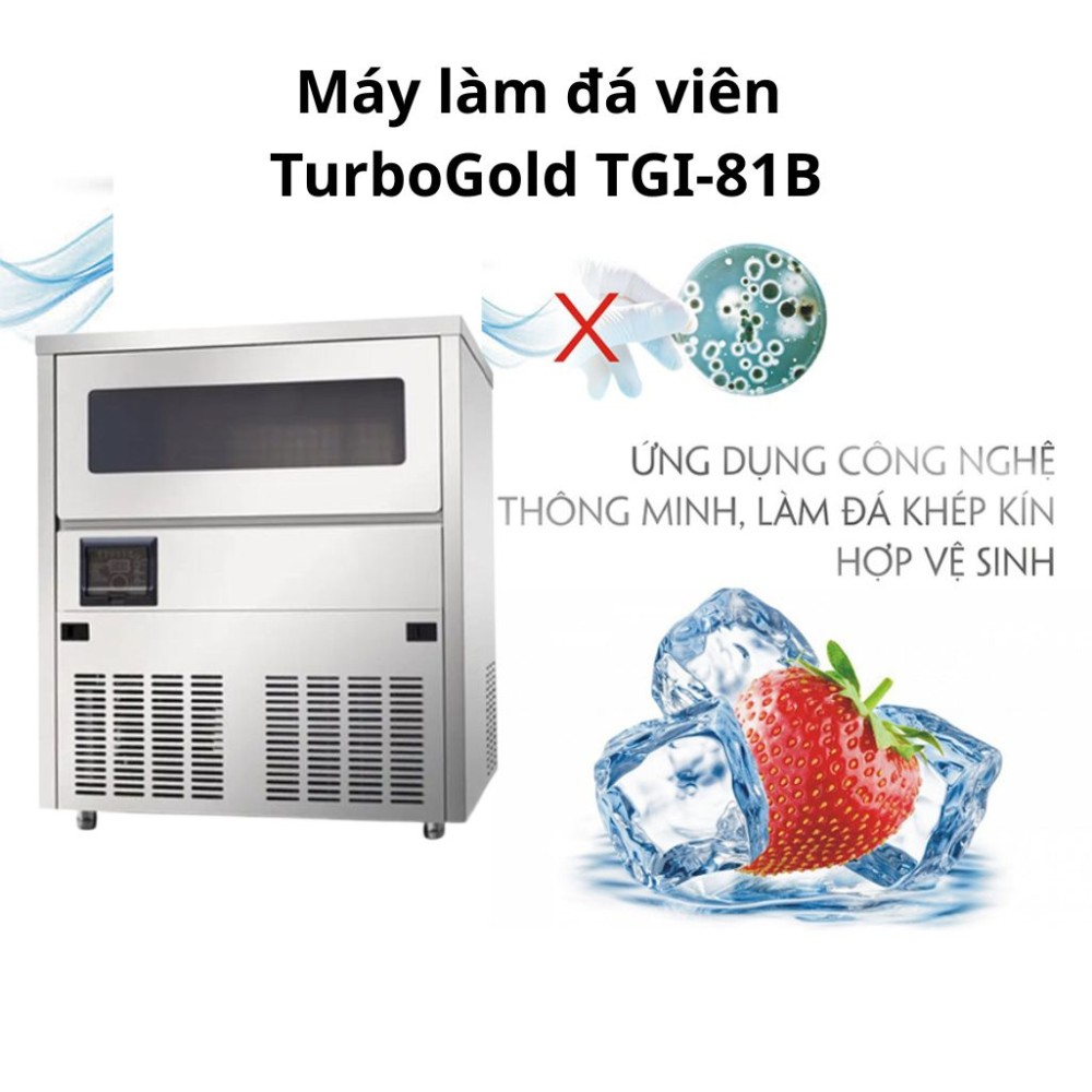  Máy làm đá viên TurboGold TGI-81B - Hàng chính hãng