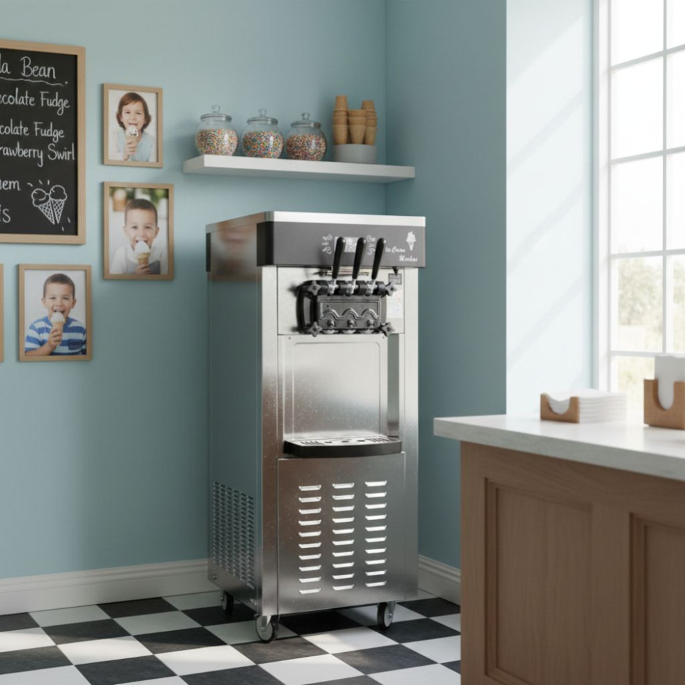 Máy làm kem đứng 3 vòi CVSA BQL-1800 - Hàng chính hãng