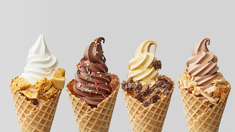 Tạo ra nhiều loại kem khác nhau như: Kem socola, vani, kem dâu… 