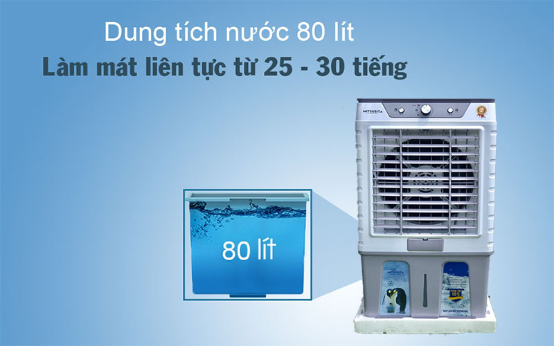 Dung tích bình chứa nước của Máy làm mát không khí Daichi HA-8600