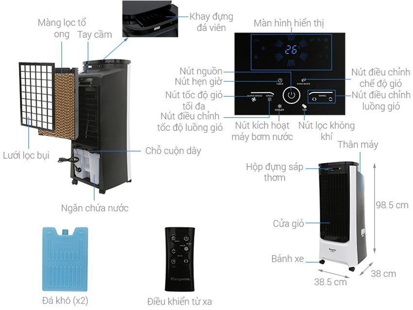 Máy làm mát không khí Kangaroo KG50F18